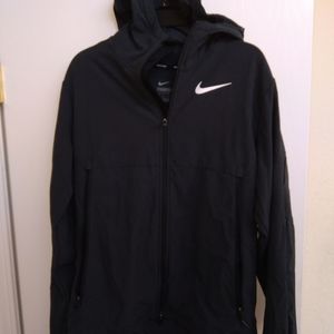 Nike Zip Up Jacket Hoodie Mens Medium Black